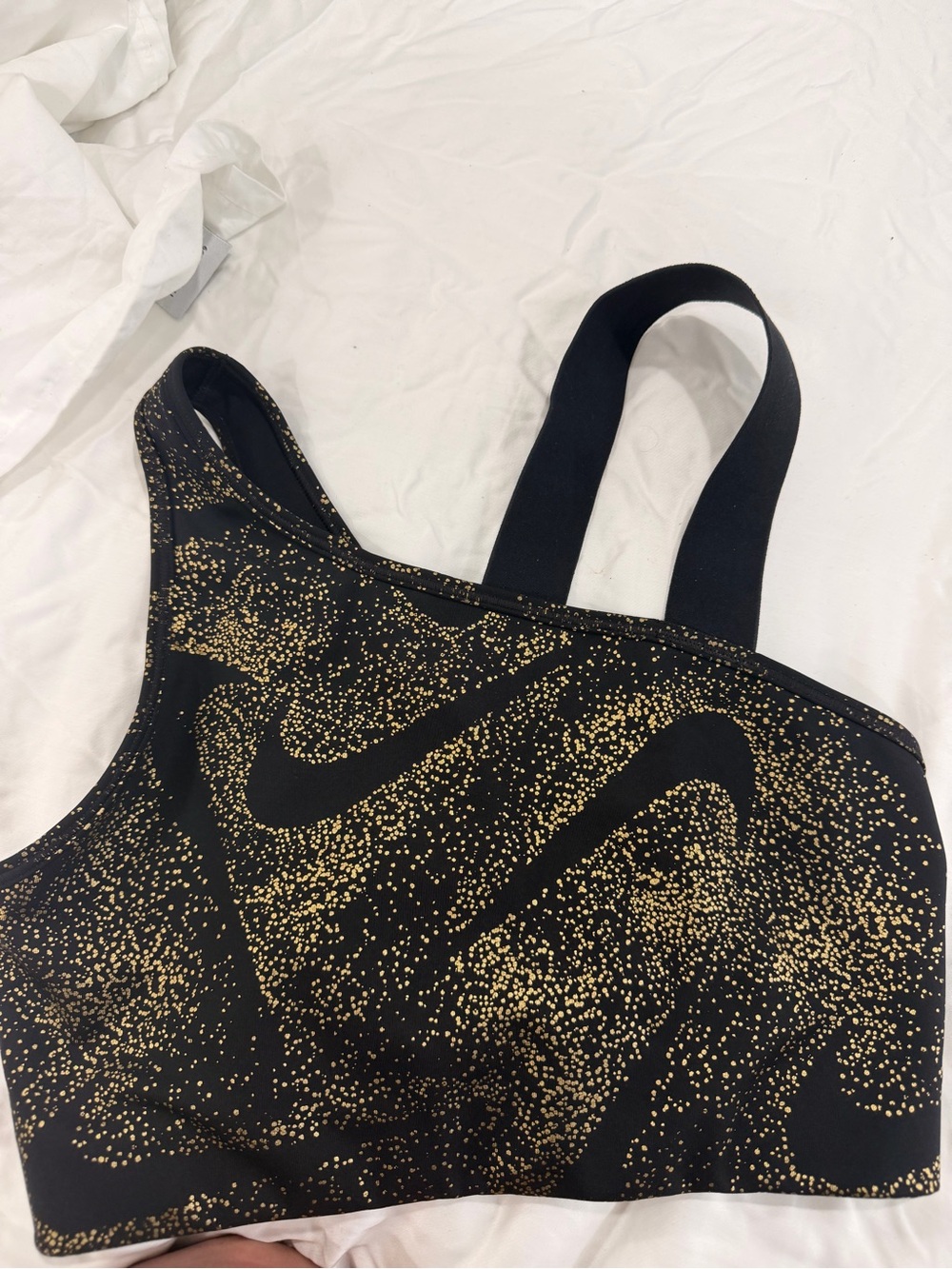 Women’s Nike Light Support Black Glittery Sports Bra